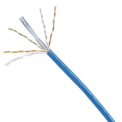 PAND-PUR6004BU-UY - PUR6004BU-UY COOPER CABLE CAT6 4-PR 24 AWG UTP CMR BLUE