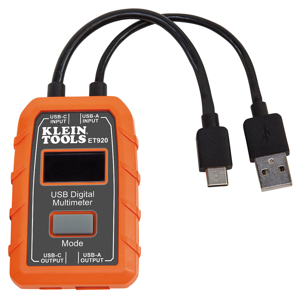 KLEIN-ET920 - Klein ET920: Medidor Digital USB para V/A/W y capacidad