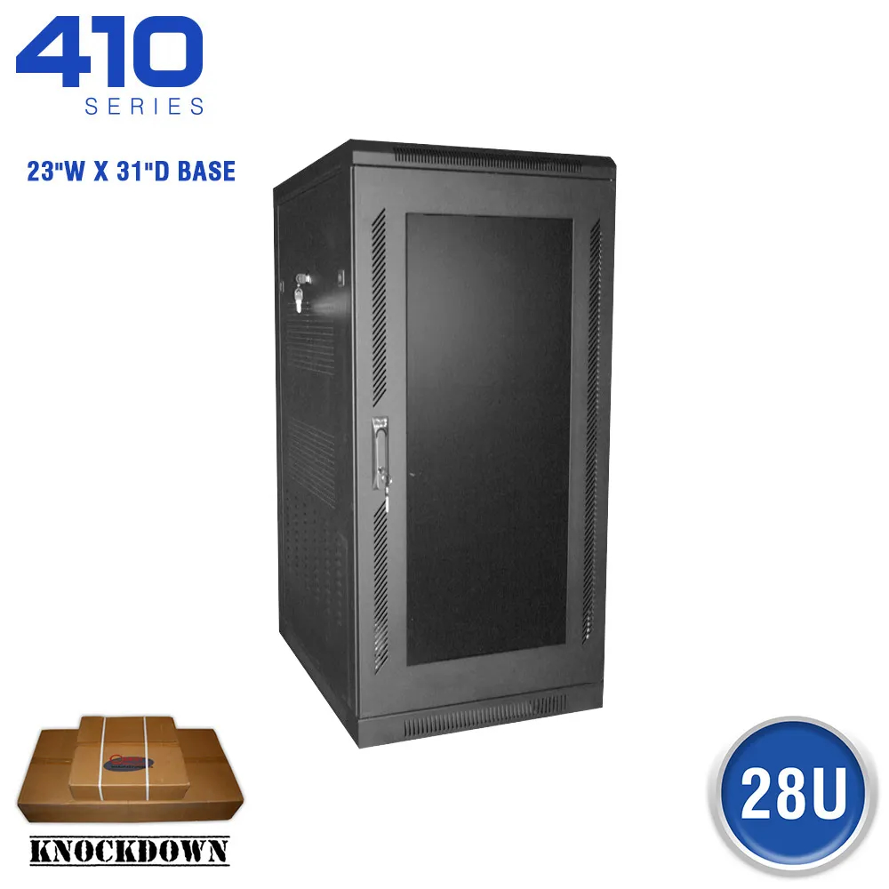 Q-FE4119-28-02K - FE4119-28-02K GABINETE DE PISO 4" 28 RMS 19X32" NEGRO 410 S