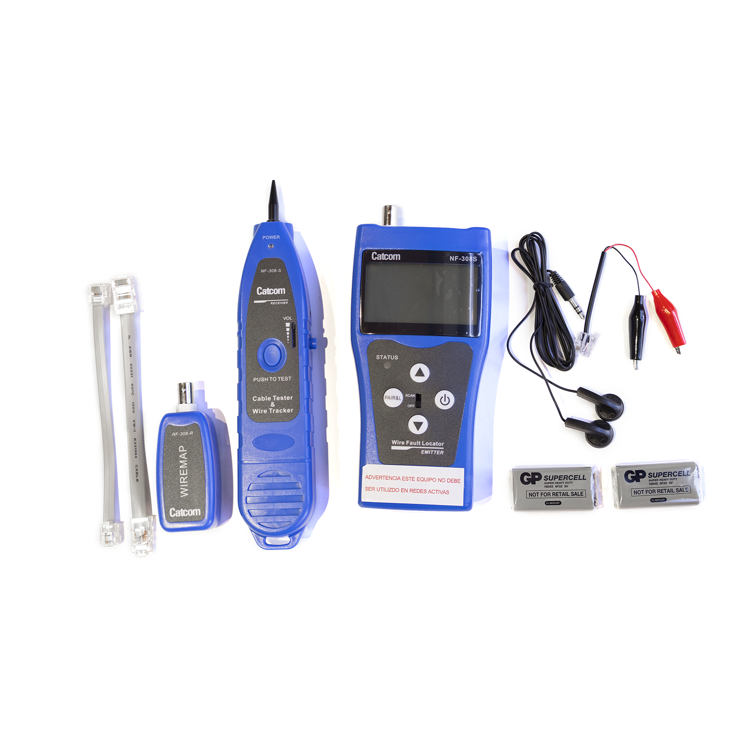 CAT-TPK-TESTER - TPK-TESTER KIT DE TESTER PROBADOR-RASTREADOR DE TONO EN CABLEADO (NF-308), CATCOM
