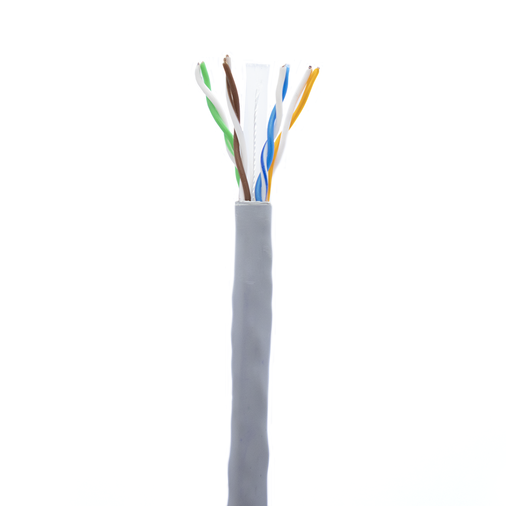 CAT-UTP-6009-FT - UTP-6009-FT CABLE UTP CAT6 4PRS 23AWG SOLIDO COLOR GRIS METREADO, CATCOM
