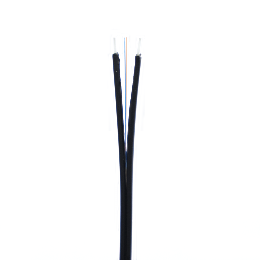 CATF-GJXFH2B6DROP2F-G657A1 - GJXFH2B6DROP2F/G657A1 CABLE DE FO 2 HILOS G.657A1 TIPO DROP, LSZH, TENSOR DIELÉCTRICO, MONOMODO (LALA-LK-OFC-PUR-D), CATCOM