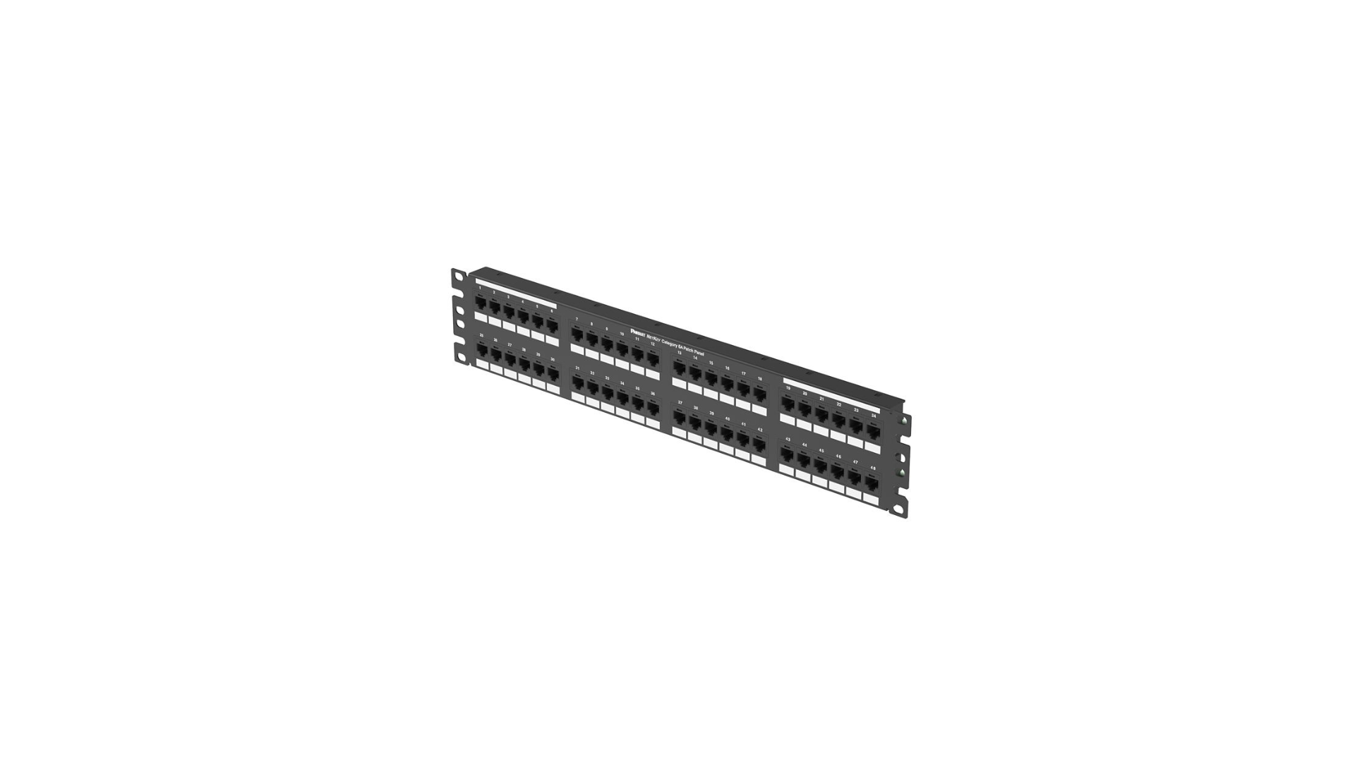 PAND-NK6XPPG48Y - NK6XPPG48Y PATCH PANEL CAT6A 48 PUERTOS 2RU PLANO
