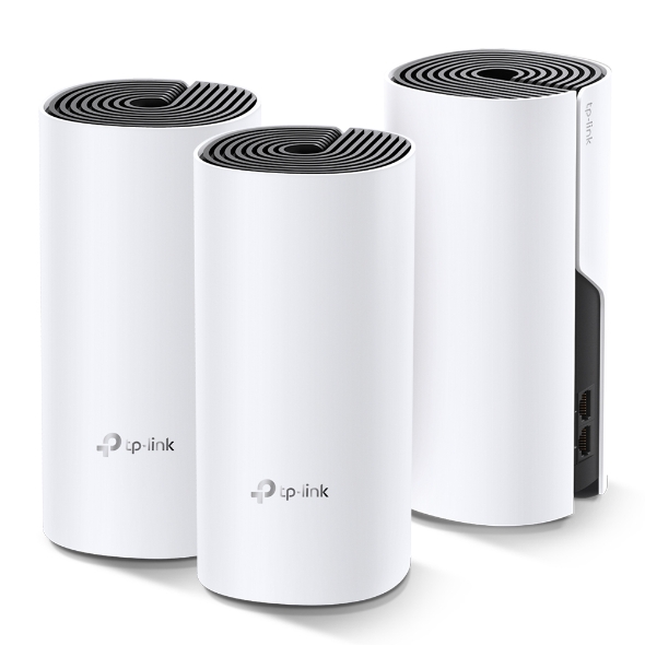 TL-DECO M4 (3PACK) - DECO M4 (3PACK) C1200 KIT DE REPEDITORES / ROUTER DE WIFI MESH DUAL BAND 2 GIGABIT