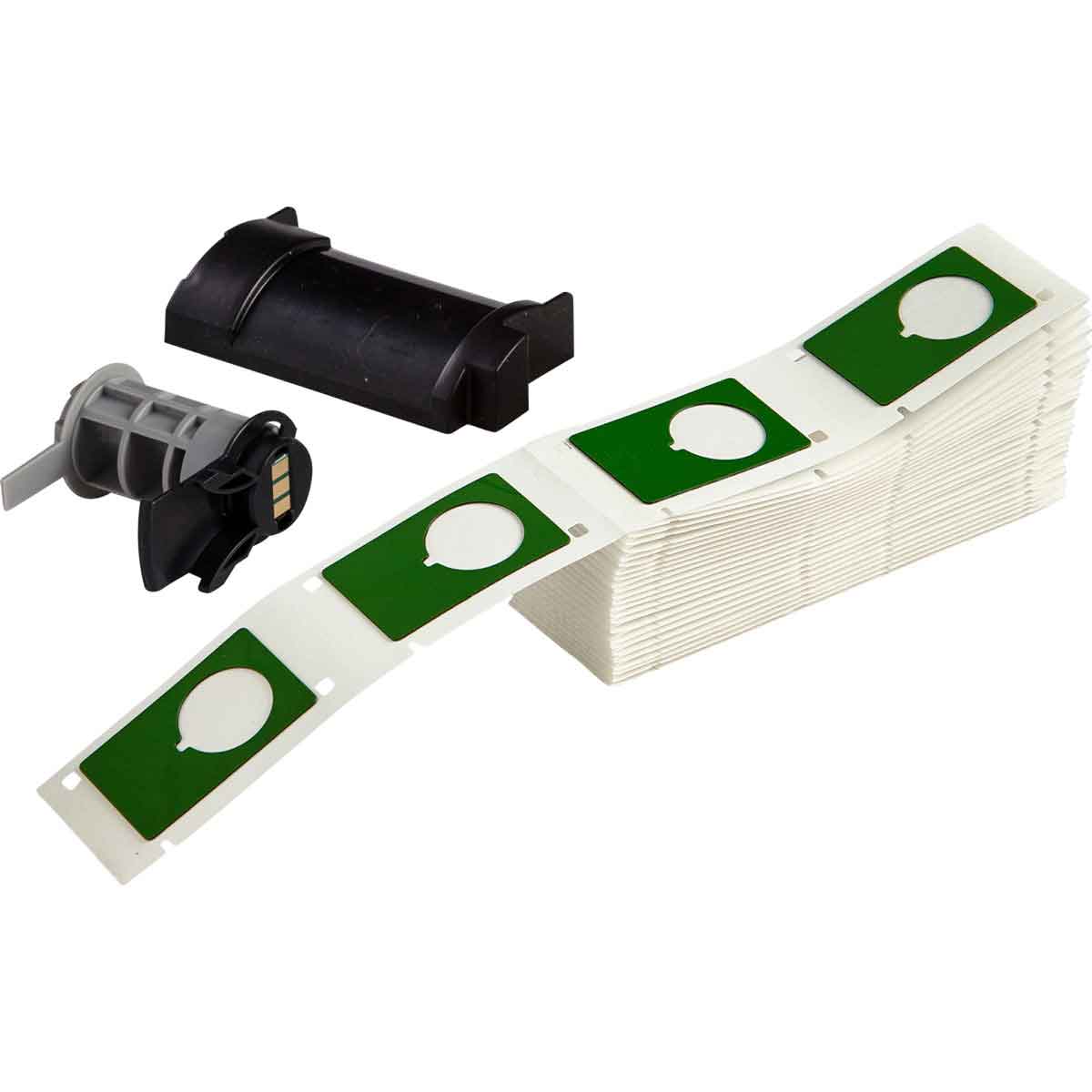 BR-M6-168-593-GN - M6-168-593-GN ETIQUETAS DE PANEL, REALZADO, PARA BOTONERAS PARA IMPRESORAS M6 M7, 1.9" X 1.2", VERDE