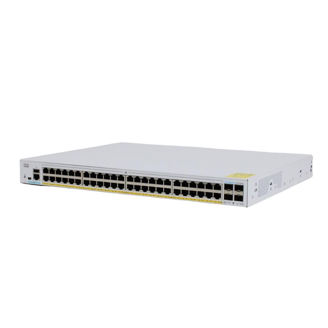 CISCO-CBS250-48PP-4G-NA - CBS250-48PP-4G-NA SWITCH 48 PUERTOS GE 10/100/1000Mbps ADMINISTRABLE 4x1G SFP + POE HASTA 195W, CISCO