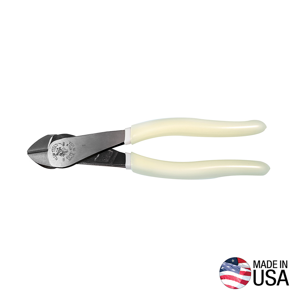 KLEIN-D248-8-GLW - D248-8-GLW ALICATES DE CORTE DIAGONAL, CABEZA EN �NGULO, ALTA VISIBILIDAD, 8 PULGADAS