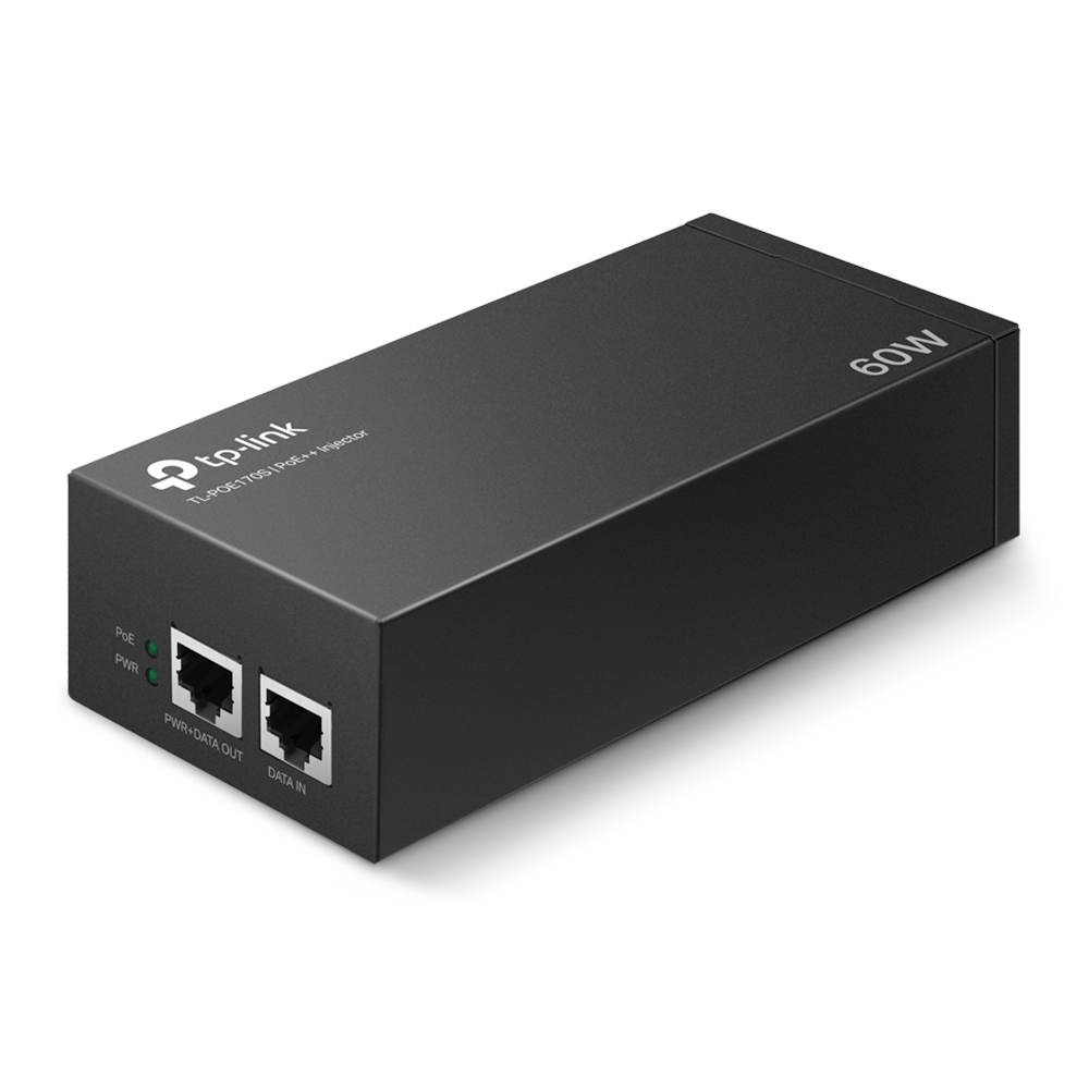 TL-PoE170S - TL-PoE170S Inyector  PoE+ 2 Puertos GB, compatible  IEEE802.3af-at-bt (tipo 3), suministra hasta 60 W