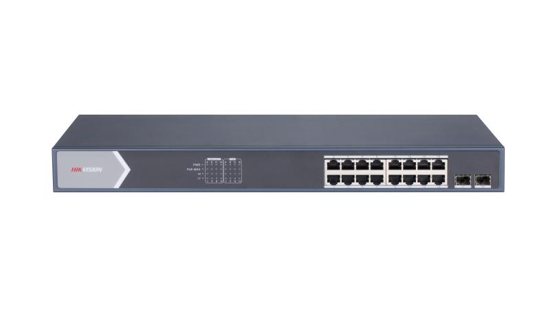 HIK-DS-3E0518P-E-M - DS-3E0518P-E-M  SWITCH POE NO ADMINISTRABLE DE 16 PUERTOS