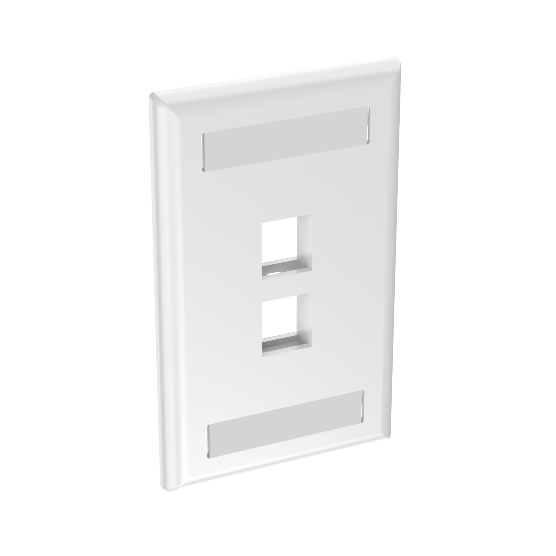 PAND-NK2FWHY - NK2FWHY PLACA DE 2 PTS P/KEYSTONE BLANCO PURO NETKEY ETIQUET