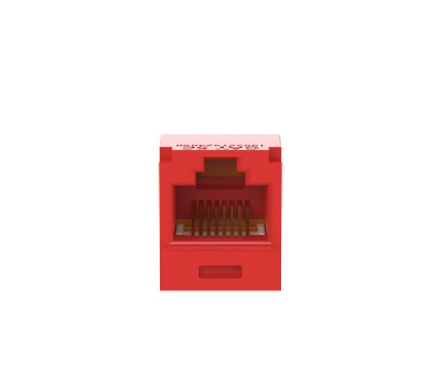 PAND-CJ5E88TGRD - CJ5E88TGRD INSERTO KEYSTONE JACK  ROJO CAT. 5E MINICOM