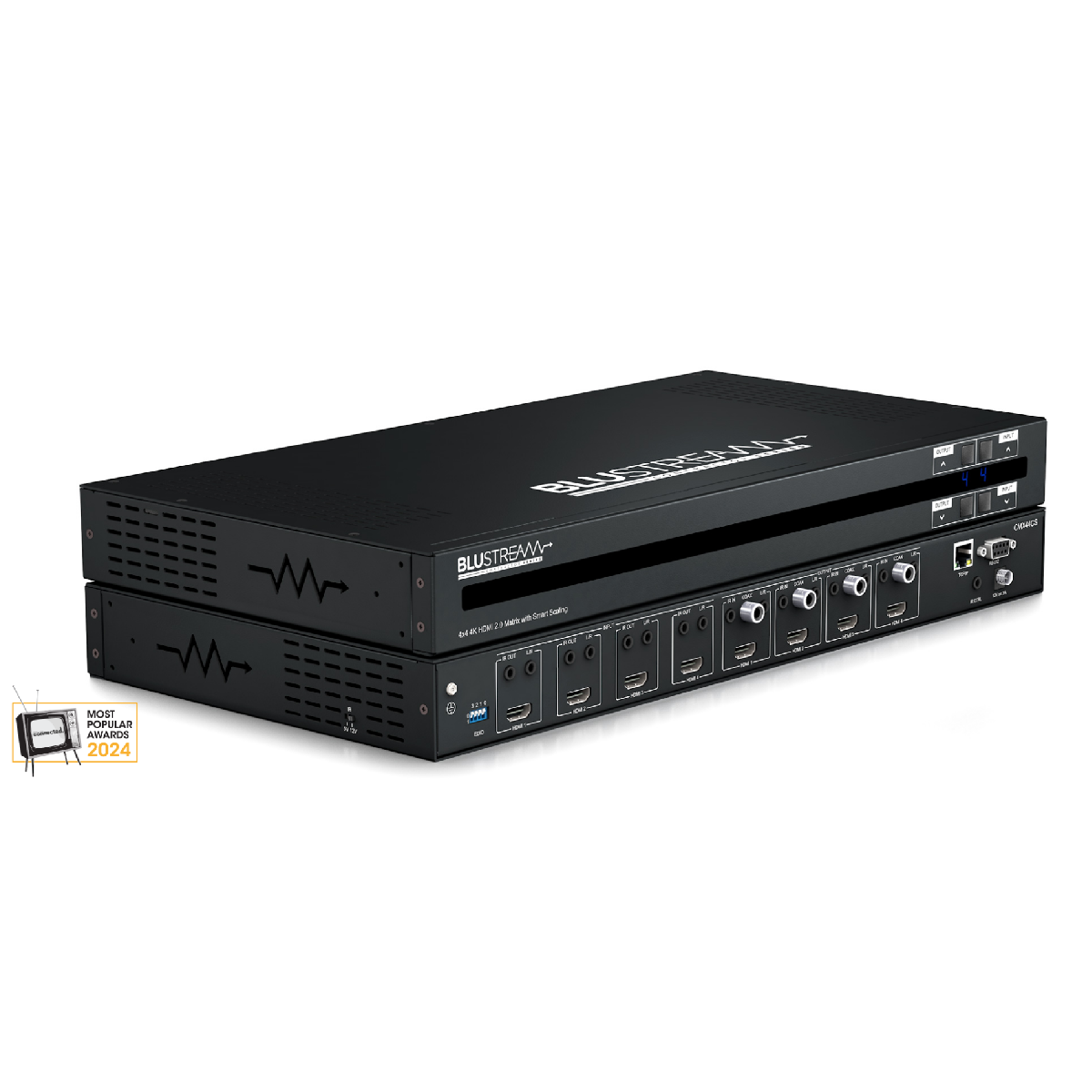BLS-CMX44CS - Matriz HDMI 2.0 4x4 4K 18Gbps | Audio Breakout EDID | BLS-CMX44CS