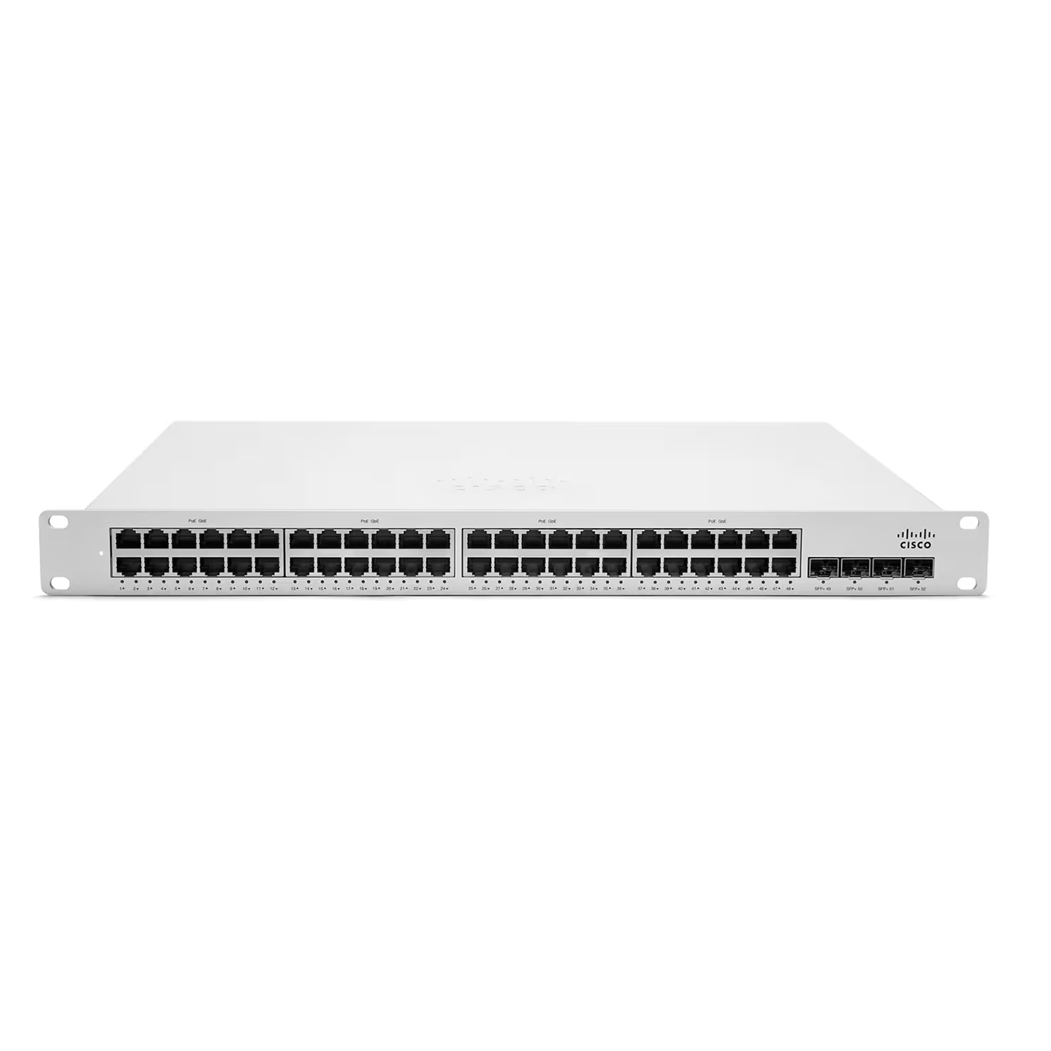 CISCO-MS350-48LP-HW - MS350-48LP-HW SWITCH MERAKI 48 PUERTOS 10/100/1000 BASE-T ADMINISTRABLE 4 SFP+ 10G RACKEABLE, CISCO
