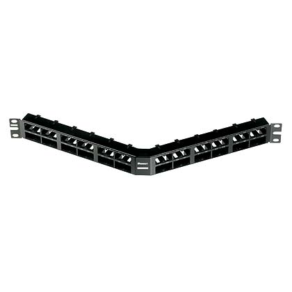 PAND-CPA48HDBL - CPA48HDBL PATCH PANEL MODULAR ANGULADO METAL 48 PUERTOS 1RU