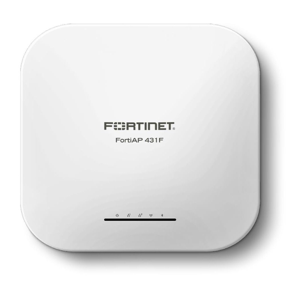 FORTINET-FAP-431F-N - FortiAP-431F Indoor Wireless FortiAP - Tri radio (2x 802.11 a/b/g/n/ac/ax, 4x4 MIMO and 1x 802.11 a/b/g/n/ac Wave 2, 2x2 MU-MIMO), internal antennas, 