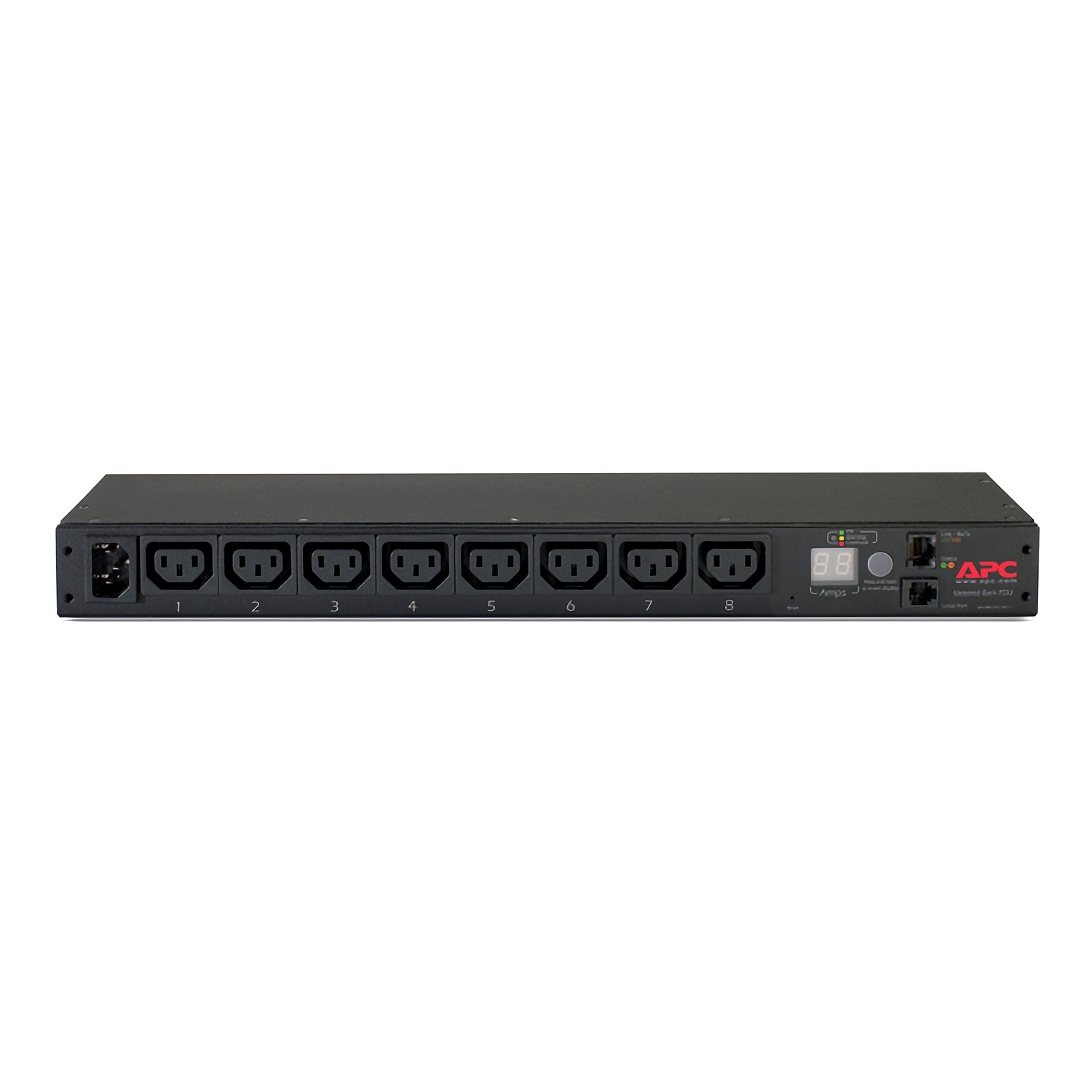 APC-AP7820B - AP7820B PDU RACKEABLE MONITOREABLE 12A/208 V, 10A/230V, (8)C13 1U APC