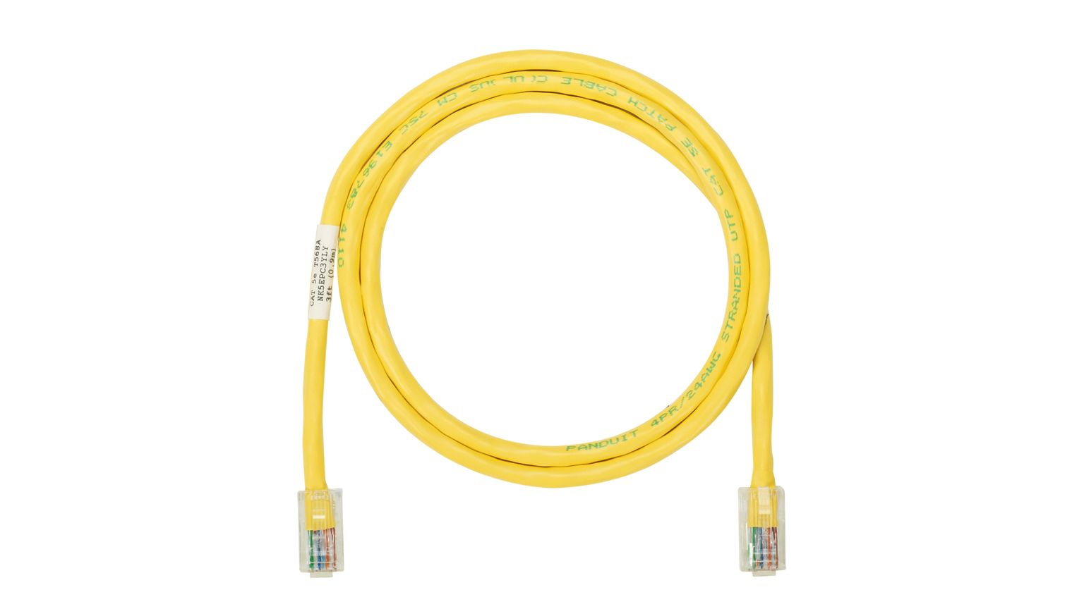 PAND-NK5EPC5YLY - NK5EPC5YLY PATCH CORD UTP CAT5E UTP 5FT AMARILLO 