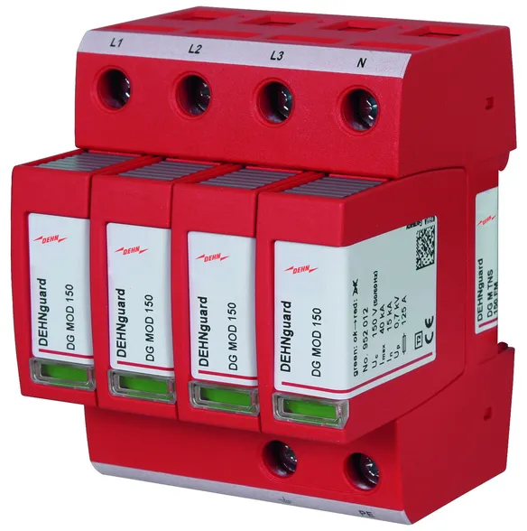 DEHN-952408 - 952408 SUPRESOR DE PICOS INSERTABLE TIPO 2 REPUESTOS MODULARES, 120V 60Hz, 40kA, 3L+N+T, DEHNGUARD