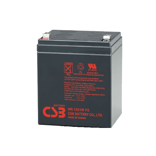 CSB-HR1221WF2 - HR1221WF2 BATERIA 12V 5AMP VRLA LIBRE DE MANTENIMIENTO, CSB