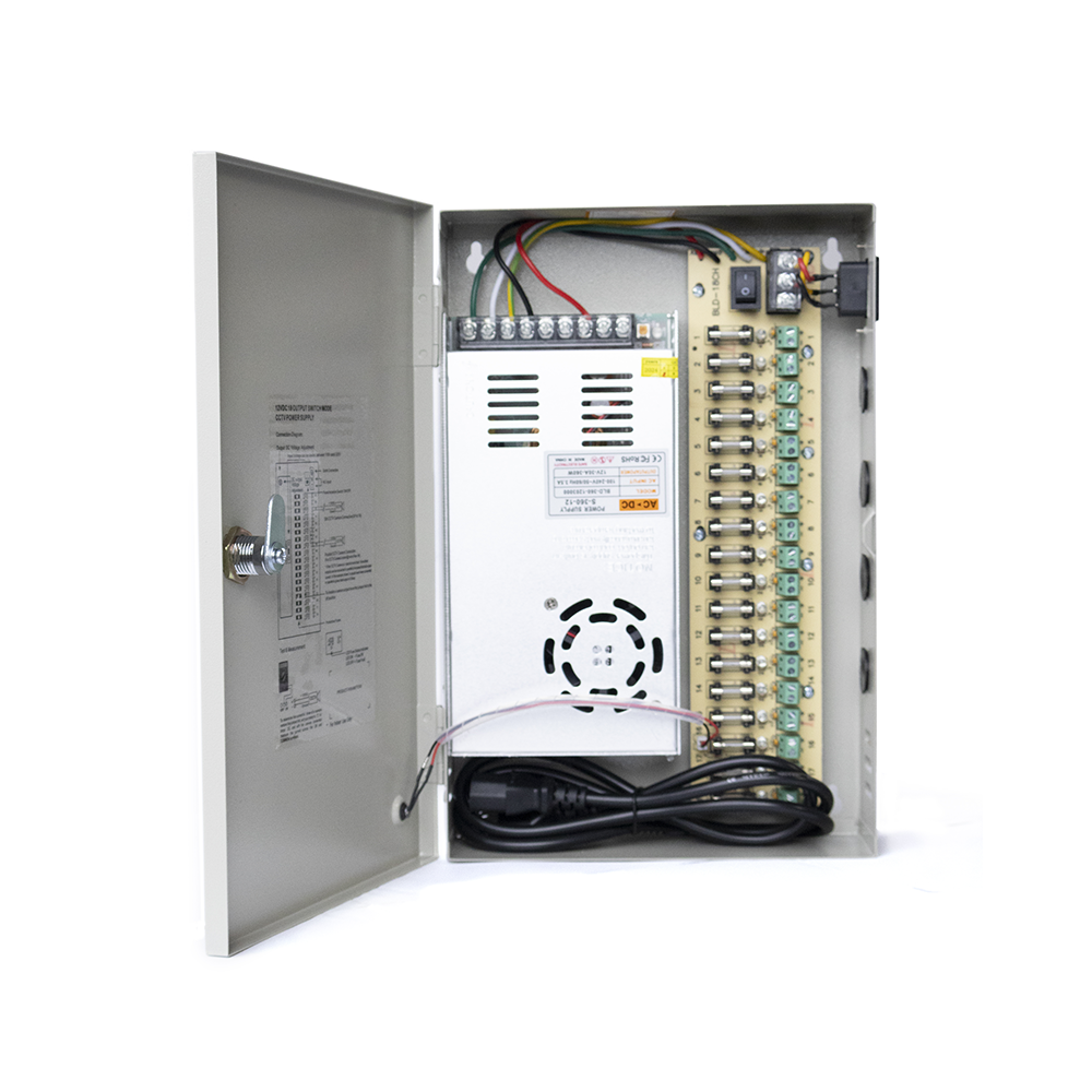 CAT-FDP12V30A - CAT-FDP12V30A FUENTE DE PODER 18 ENTRADAS 12VDC/30A, CATCOM