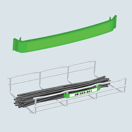 EZT-CLIPGREENPL - CLIPGREENPL CLIP PLÁSTICO P/IDENTIFICAR CABLES INSTALADOS EN PARRILLA COLOR VERDE, CABLOFIL