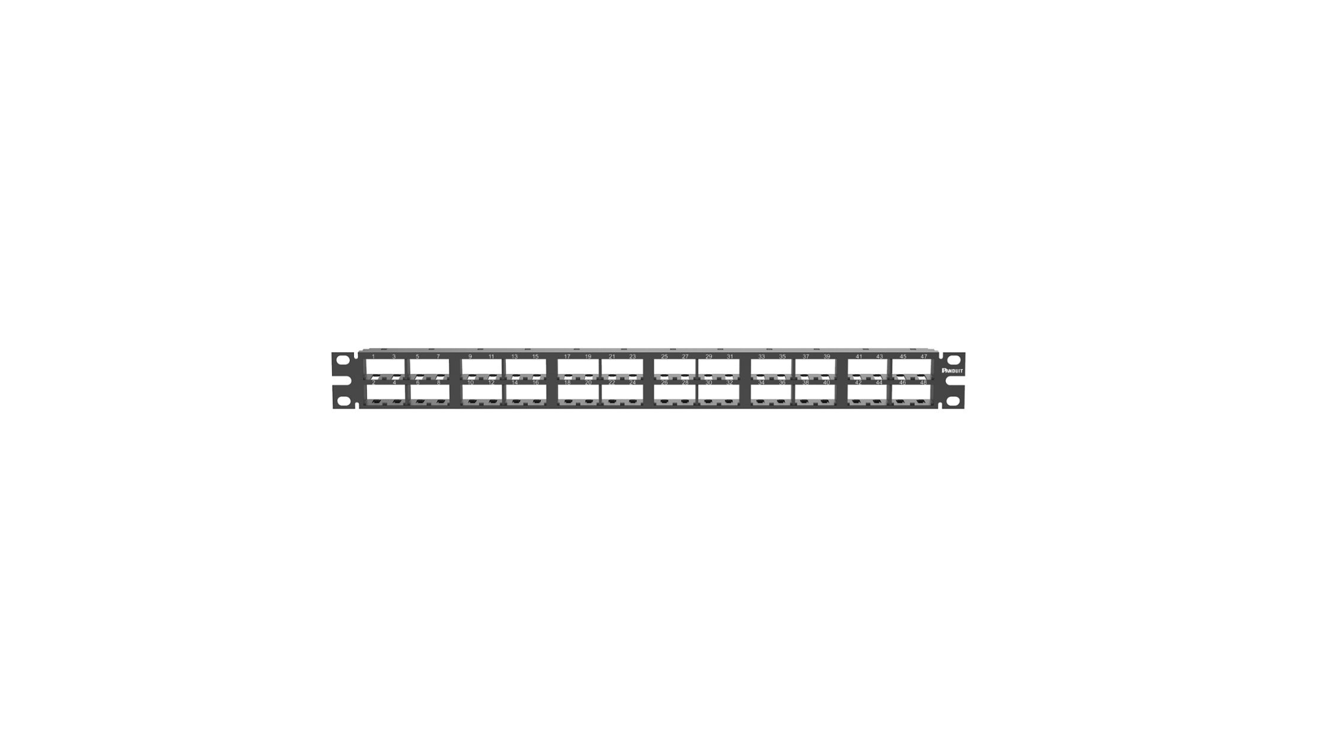 PAND-CPP48HDVNSWBL - CPP48HDVNSWBL PATCH PANEL MODULAR 48PUERTOS 1RU ALTA DENSIDAD 
