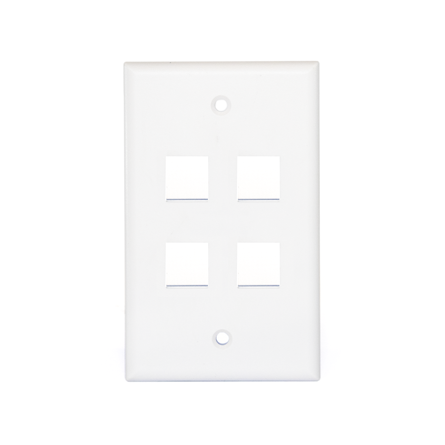 CAT-FP-0204 - FP-0204 PLACA DE 4 PUERTOS P/KEYSTONE COLOR BLANCA, CATCOM