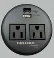 THOR-11000-83604 - 11000-83604 MULTICONTACTOS/USB EMPOTRABLE NEGRO (TMCE2USG2N) ANTERIOR