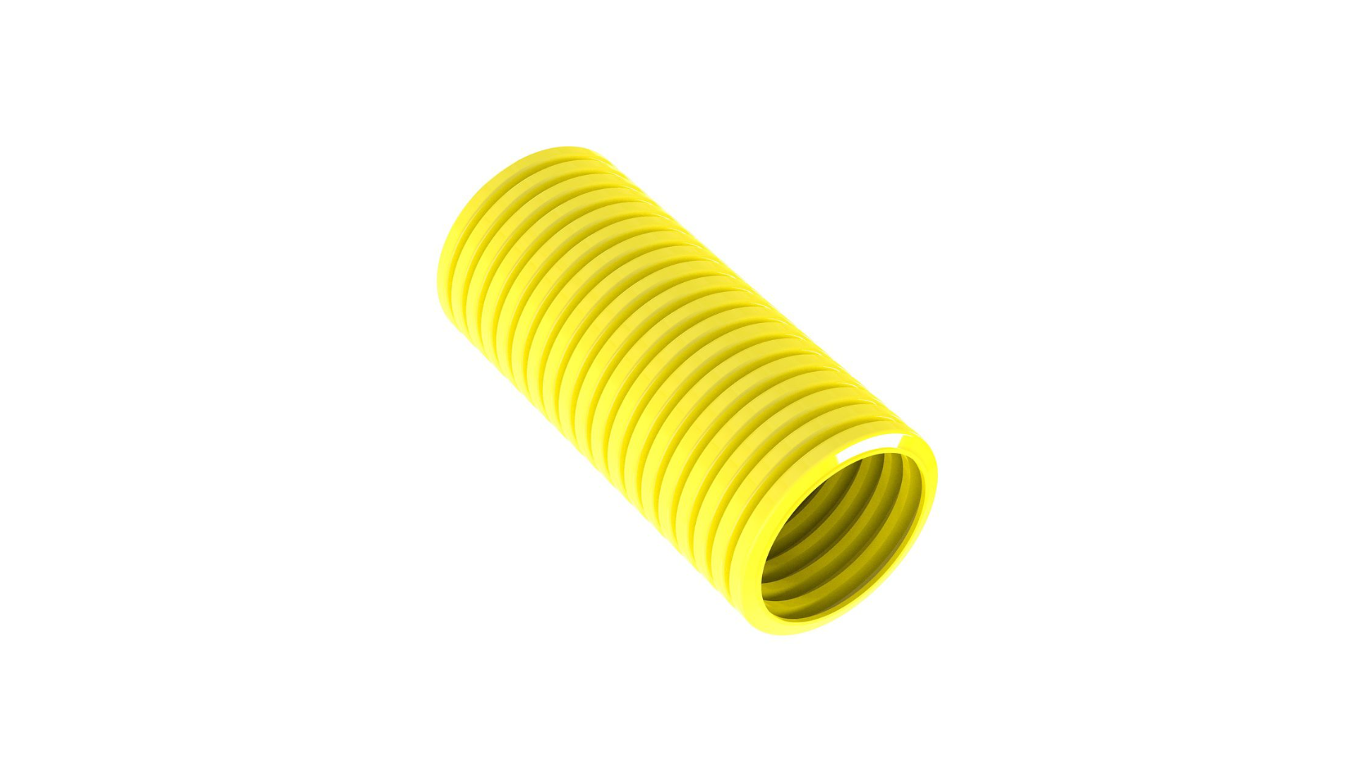 PAND-CLT100F-C4 - CLT100F-C4  Pie Tubo Corrugado con Ranura 1x100 amarillo