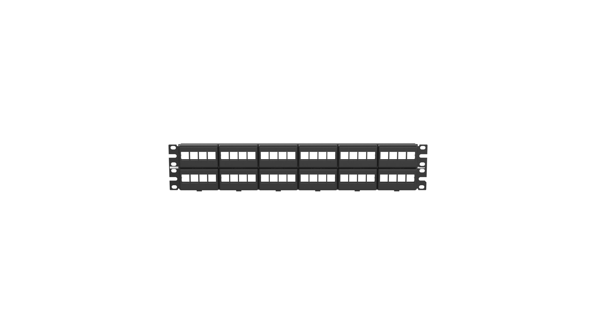 PAND-NKFP48Y - NKFP48Y PATCH PANELMODULAR,PLANO, 48 PORT 2 RU NETKEY