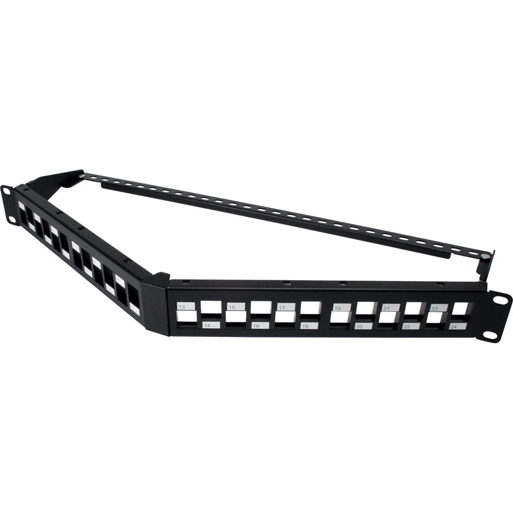Q-NBP-6224 - NBP-6224 PATCH PANEL DESCARGADO PARA 24PTOS, ANGULADO