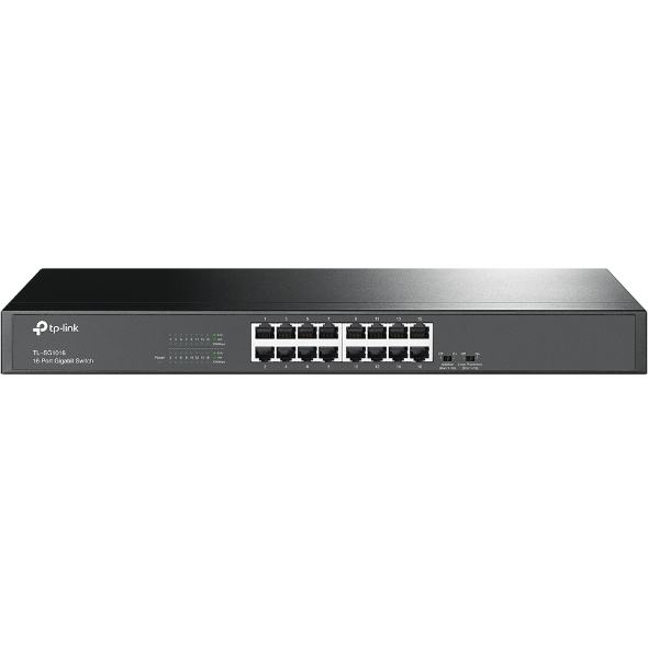 TL-SG1016 - SG1016 SWITCH NO ADM.16 PTS 10/100/1000 METAL P/RACK MARCA TP-LINK