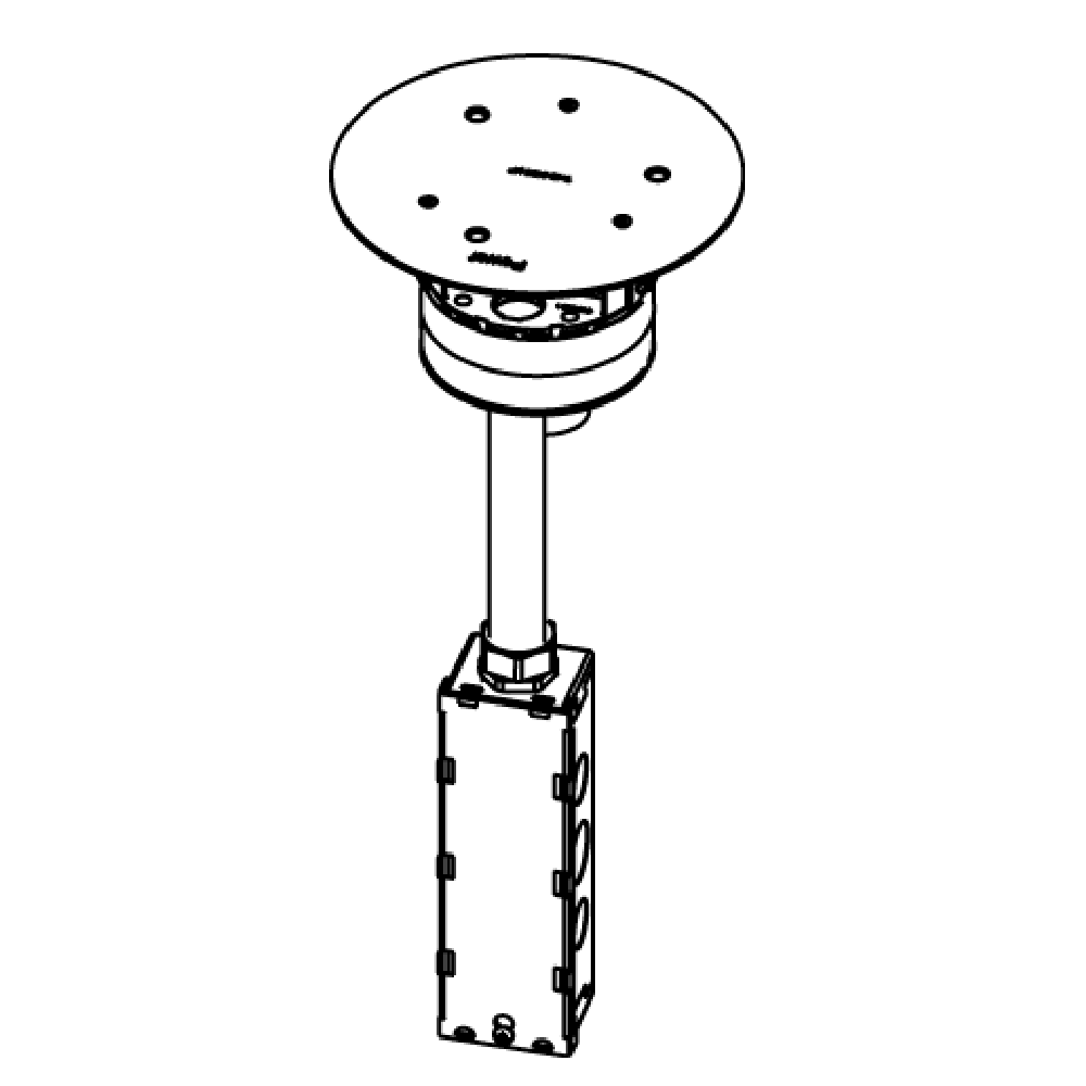 W-AV3STC - AV3STC CAJA DE PISO  POKE-THRU PARA CONFIGURAR CON AV3CTC