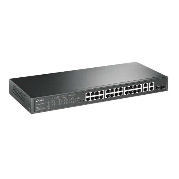 TL-SG2428P - SG2428P SWITCH 28 PUERTOS GIGABIT ADMINISTRABLE POE+ 4 RANURAS SFP, TP-LINK