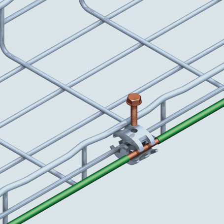 EZT-GNDCLAL - GNDCLAL MORDAZA DE PUESTA A TIERRA 1/0-6 AWG PARA INSTALACIÓN EN ESCALERILLA, CABLOFIL