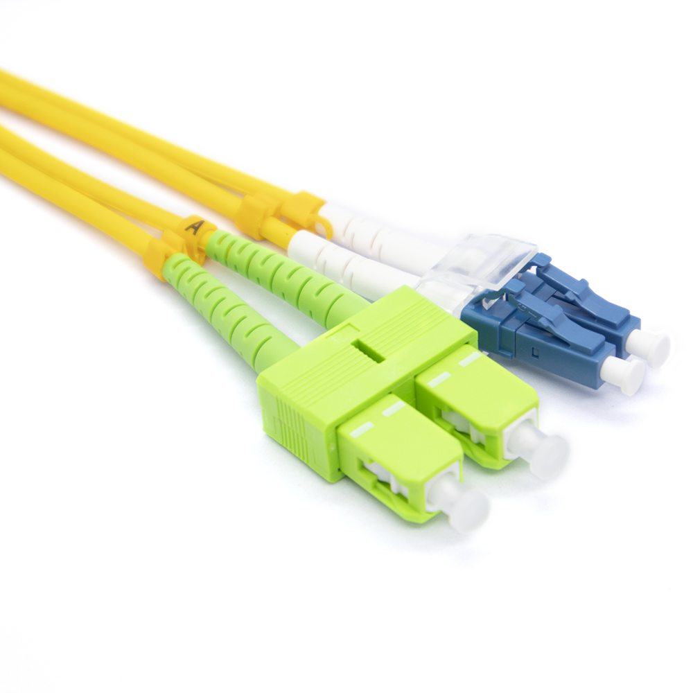 CATF-LU-SA9CR01M - LU/SA9CR01M PATCH CORD DE FIBRA OPTICA LC/UPC-SC/APC DUPLEX 1MTS, CATCOM