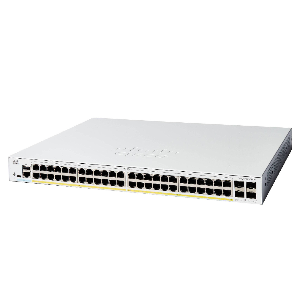CISCO-C1300-48FP-4G - C1300-48FP-4G Catalyst 1300 48-port GE, Full PoE, 4x1G SFP