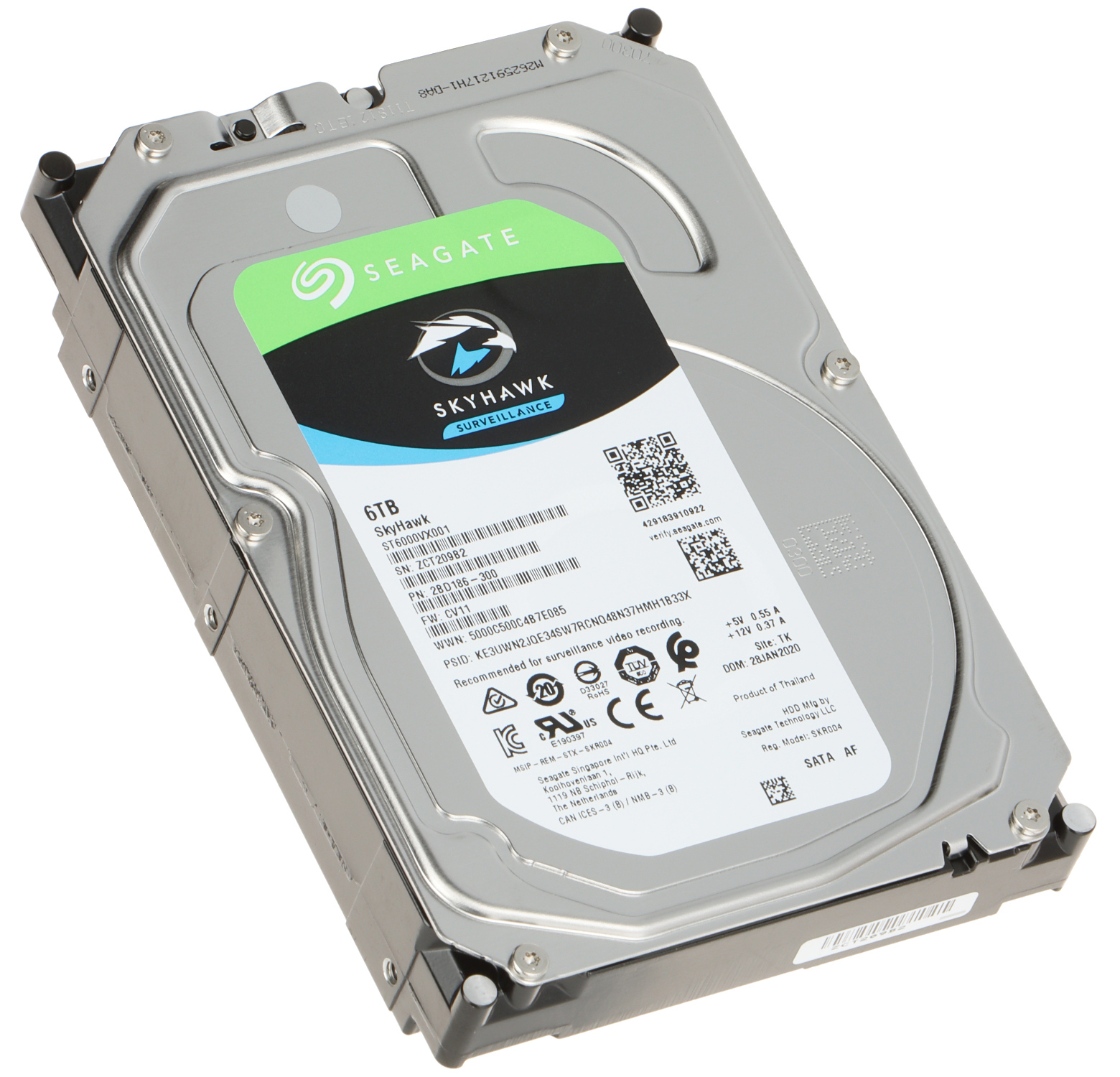 HIK-ST6000VX001 - HIK-ST6000VX001  DISCO DURO 6TB SEAGATE SKYHAWK