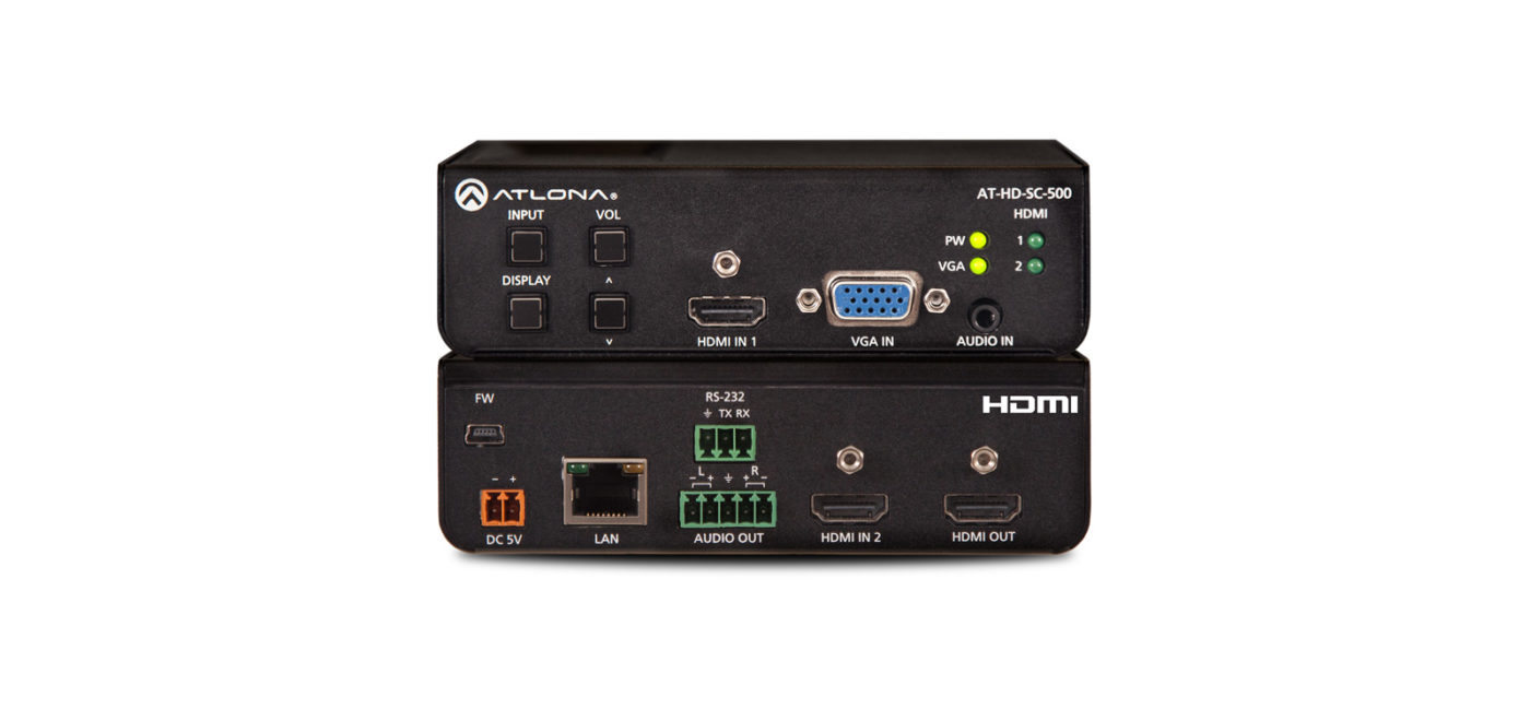 ATL-HD-SC-500 - HD-SC-500 SWITCH P/SEÑAL DE VIDEO 3X1 2HDMI + 1 VGA ATLONA