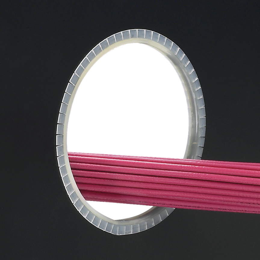 PAND-GEE144F-C0 - GEE144F-C0 RIBETE RANURADO OJAL .144" NEGRO