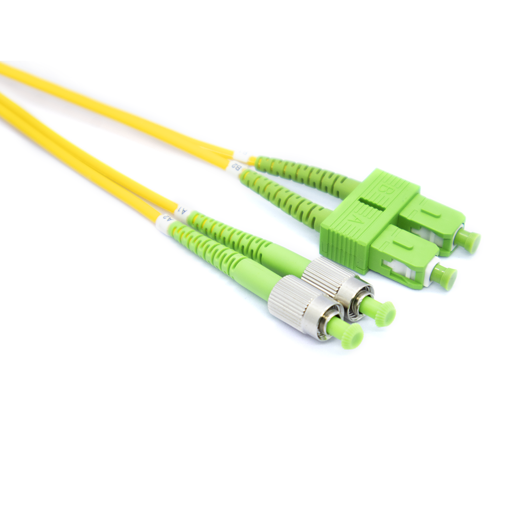 CATF-SA-FA9CR05M - SA/FA9CR05M PATCH CORD DE FIBRA OPTICA SC/APC-FC/APC DUPLEX MONOMODO 5MTS, CATCOM
