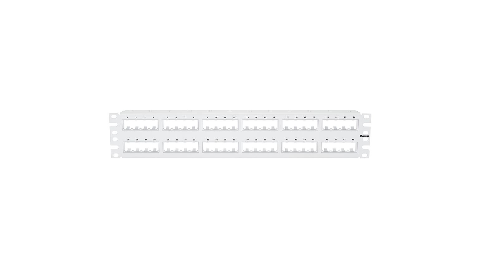 PAND-CPP48FMWWH - CPP48FMWWH PATCH PANEL MODULAR 48PTS 2U, BLANCO 