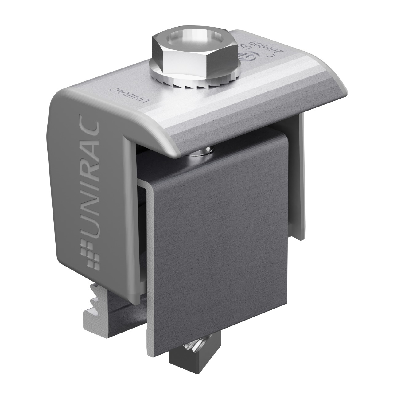 UNIRAC-302050D - 302050D CLIP FINAL UNIVERSAL PARA UNI�N DE EXTREMOS EN PANELES SOLARES NEGRO