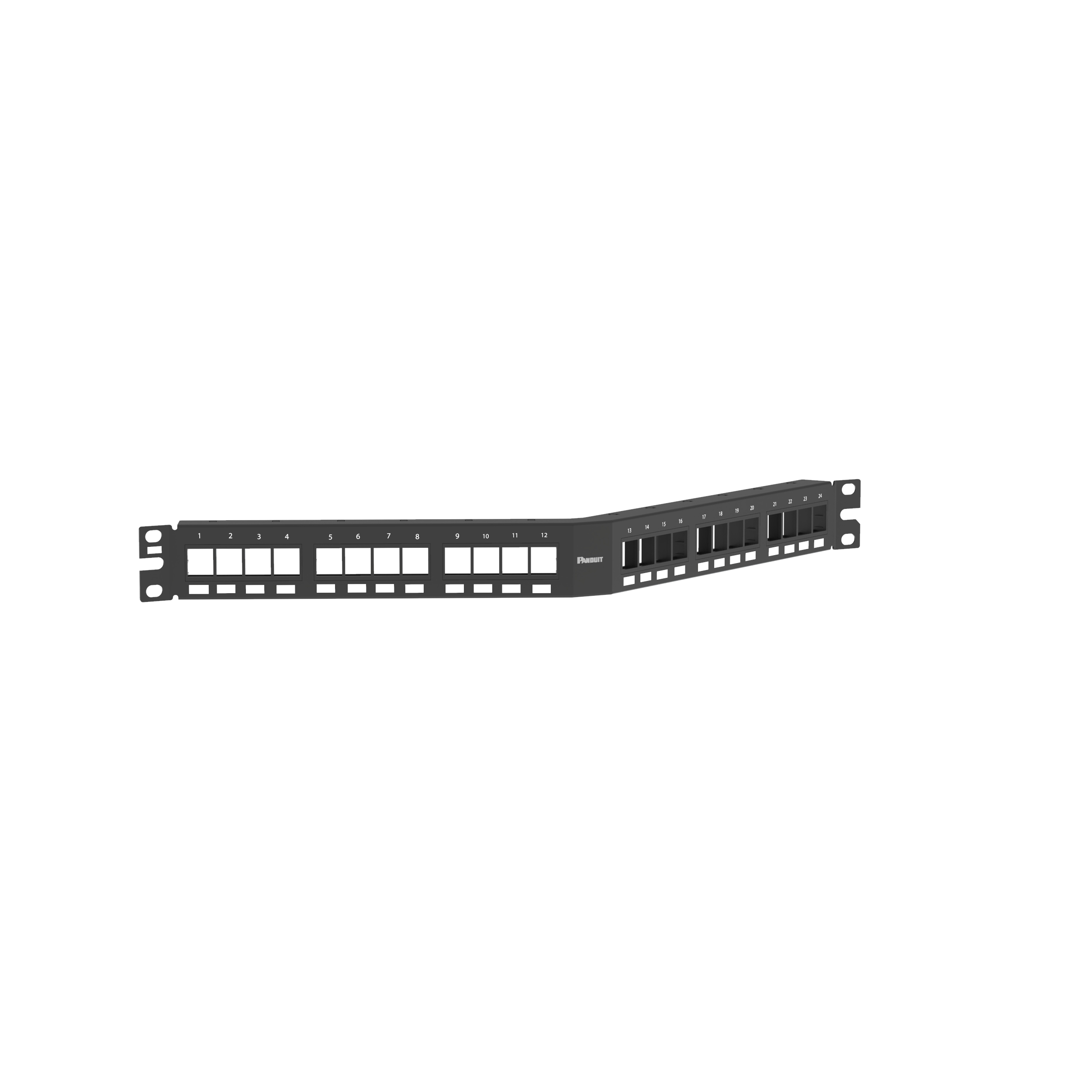 PAND-NKPPA24FMY - NKPPA24FMY Patch Panel 24 Pt Angulado, Descargado Modular 