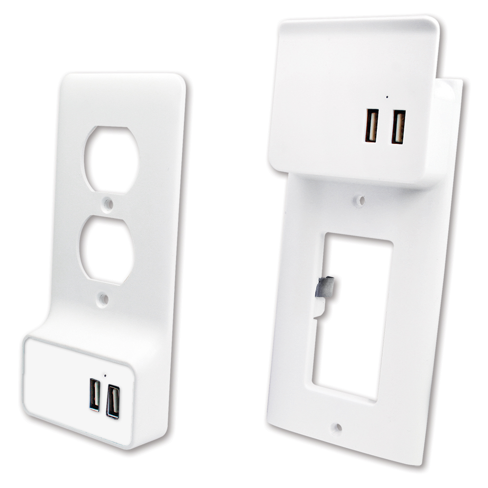 Q-EPD-3028 - EPD-3028 PLACA DE PARED CON DOBLE CARGADOR USB