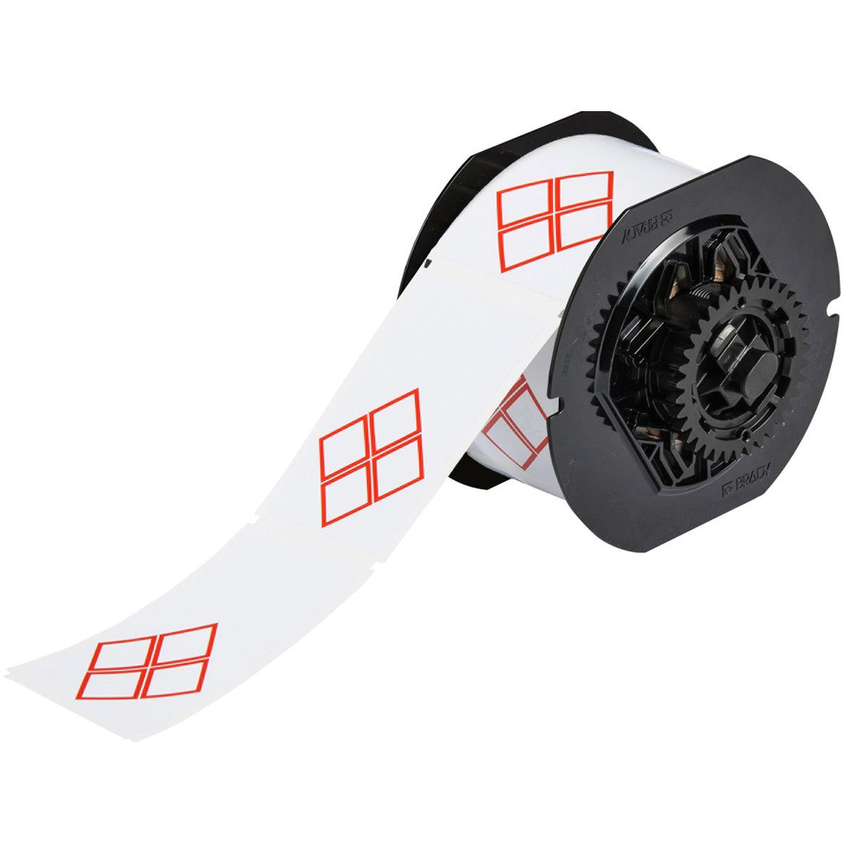 BR-B30-260-7569-CLP4B - B30-260-7569-CLP4B ETIQUETA PREIMPRESA VINIL 340 2.17inH x 3.35inW ROJO S/BLANCO BRADY