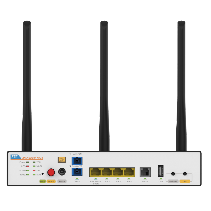 ZTE-ZXEN-G100S-C4 - ZXEN-G100S-C4 MAIN ONT FTTR-B GPON G100S-C4 V1.0