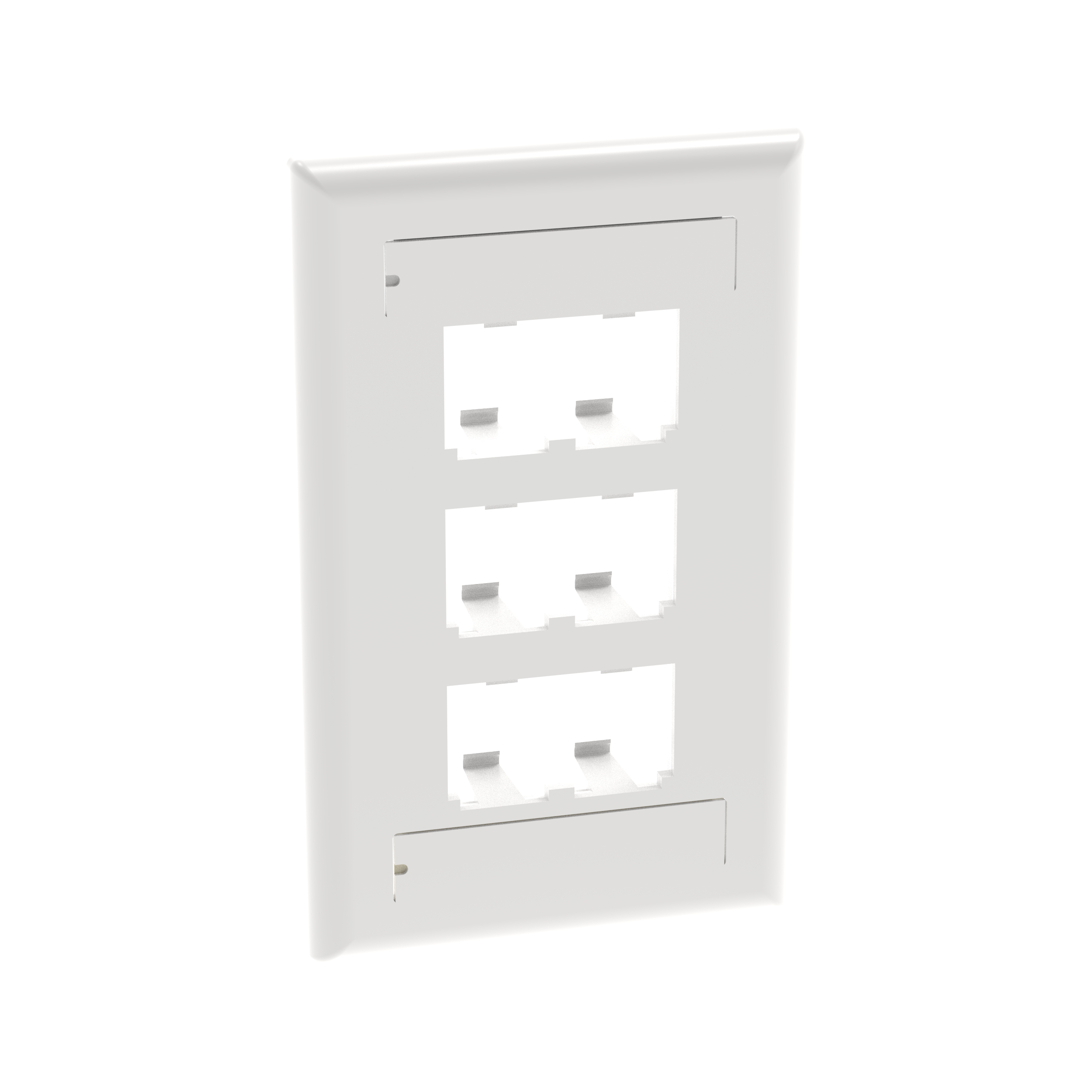 PAND-CFPL6WHY - CFPL6WHY PLACA VERTICAL FRONTAL 6 PUERTOS MINICOM BLANCA