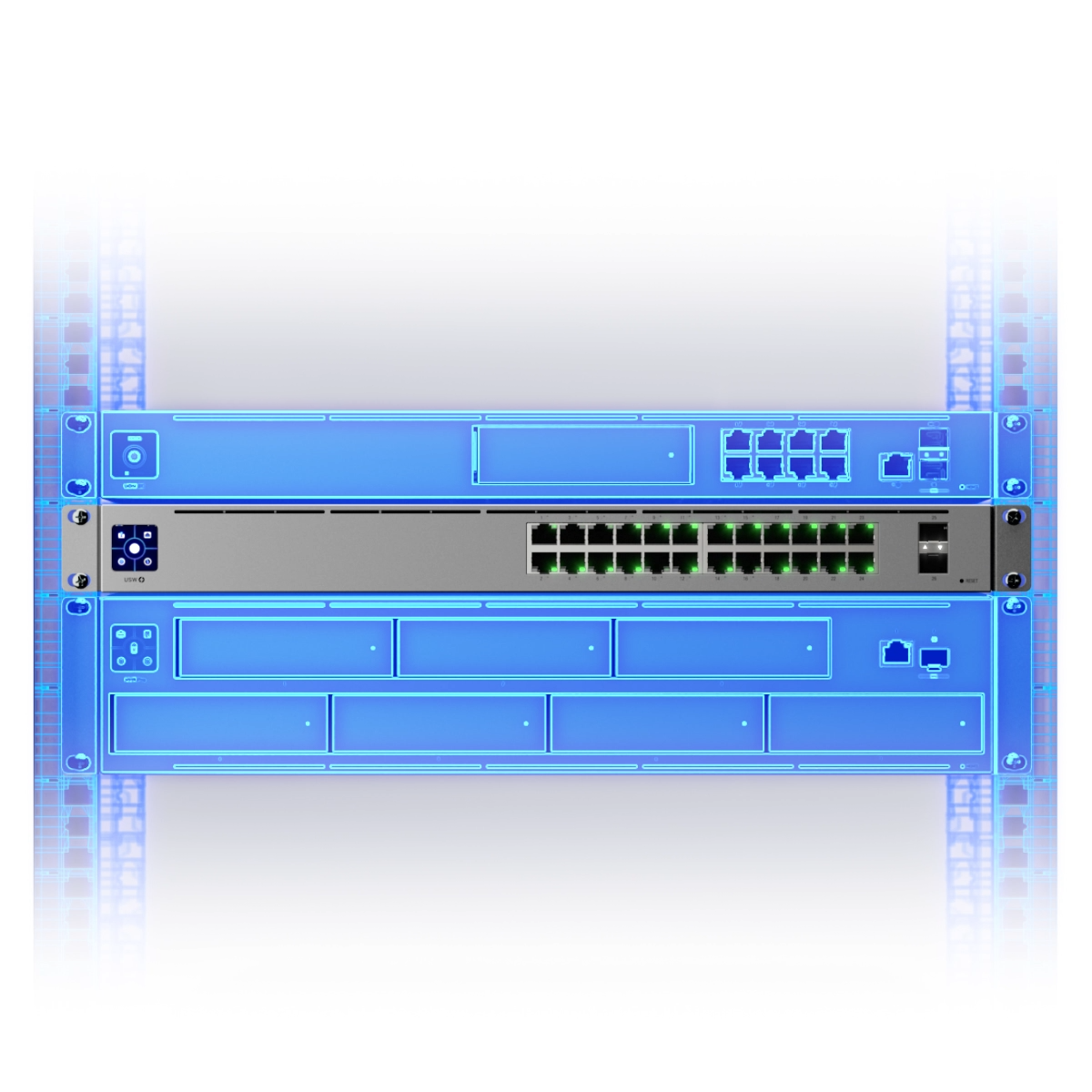 UB-USW-24-POE - USW-24-POE SWITCH 24 PUERTOS 10/100/1000Mbps 16 POE Y 8 SIN POE + 2 SFP 802.3AT - 95W, UBIQUITI