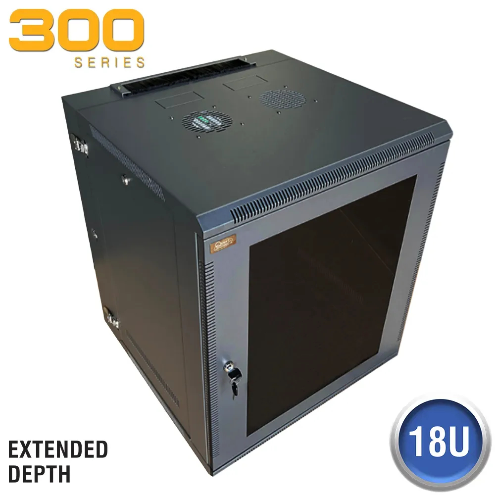 Q-WM3019-18-02D - WM3019-18-02D GABINETE 18 RMS 23.6" X 30.5" BLACK 300 SERIES